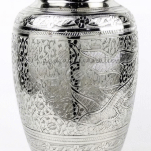 Silver Dove Cremation Urn