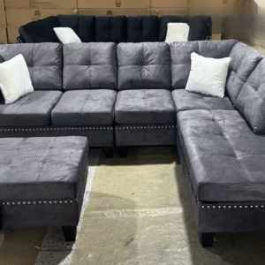 Snow grey, black velvet