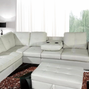 Reversible black & white soft PU with drop down tray